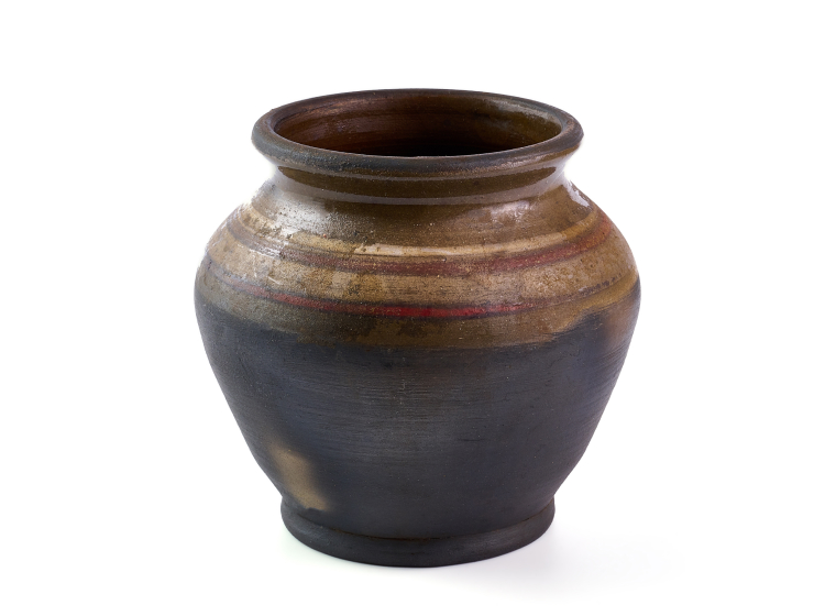 壺 茶色